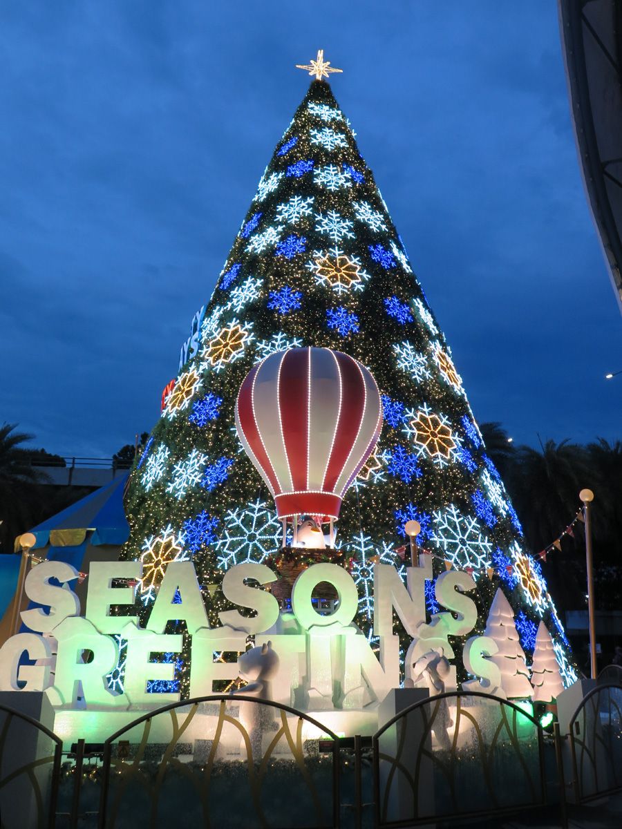 クリスマスツリー　シンガポール　クリスマス　夜景　デコレーション　観光名所　旅行 VivoCity
