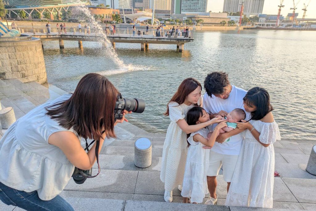 Yumiko photography 家族写真をシンガポールで撮る　帰国前撮影、記念日、誕生日、主産、七五三、入学、卒業、マリーナベイサンズ、