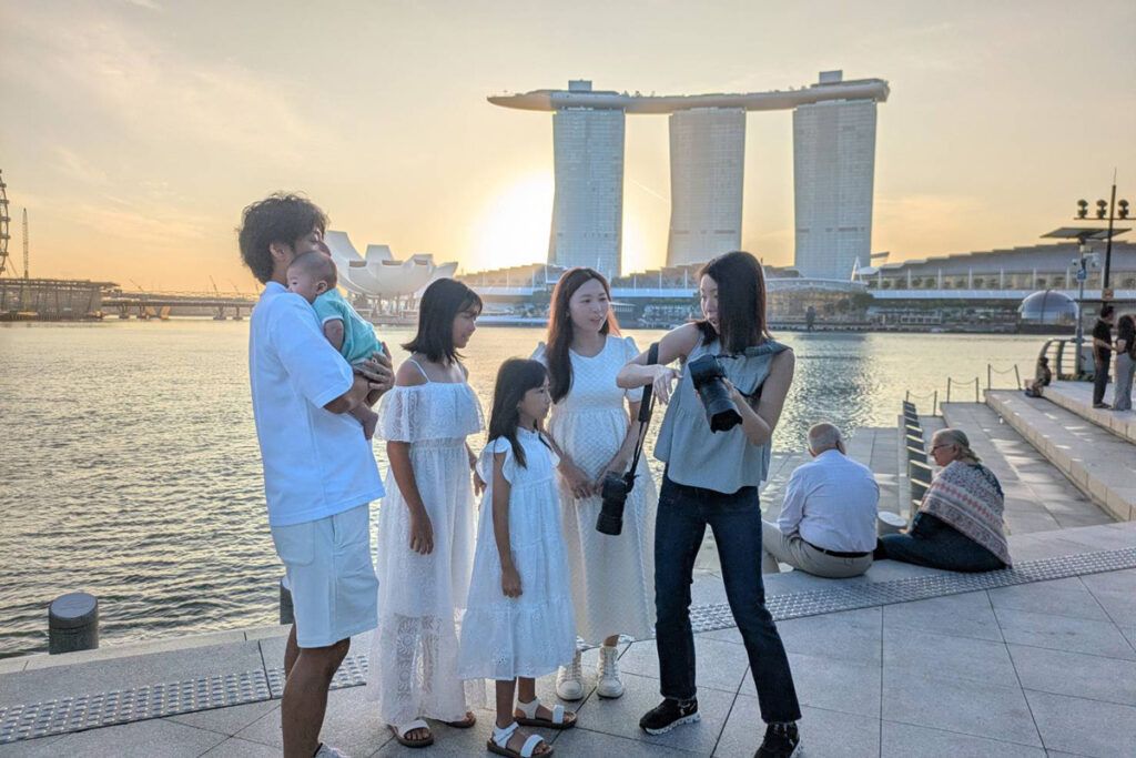 Yumiko photography 家族写真をシンガポールで撮る　帰国前撮影、記念日、誕生日、主産、七五三、入学、卒業、マリーナベイサンズ、